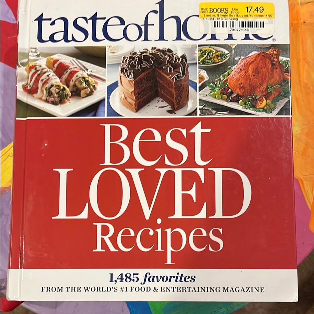 Taste of Home Best Loved Recipes Cookbook